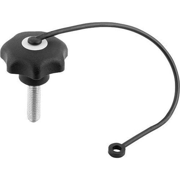 Star Grips with safety lanyard, ext. thread, style LS, inch